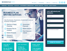 Tablet Screenshot of businessplanexperts.ca